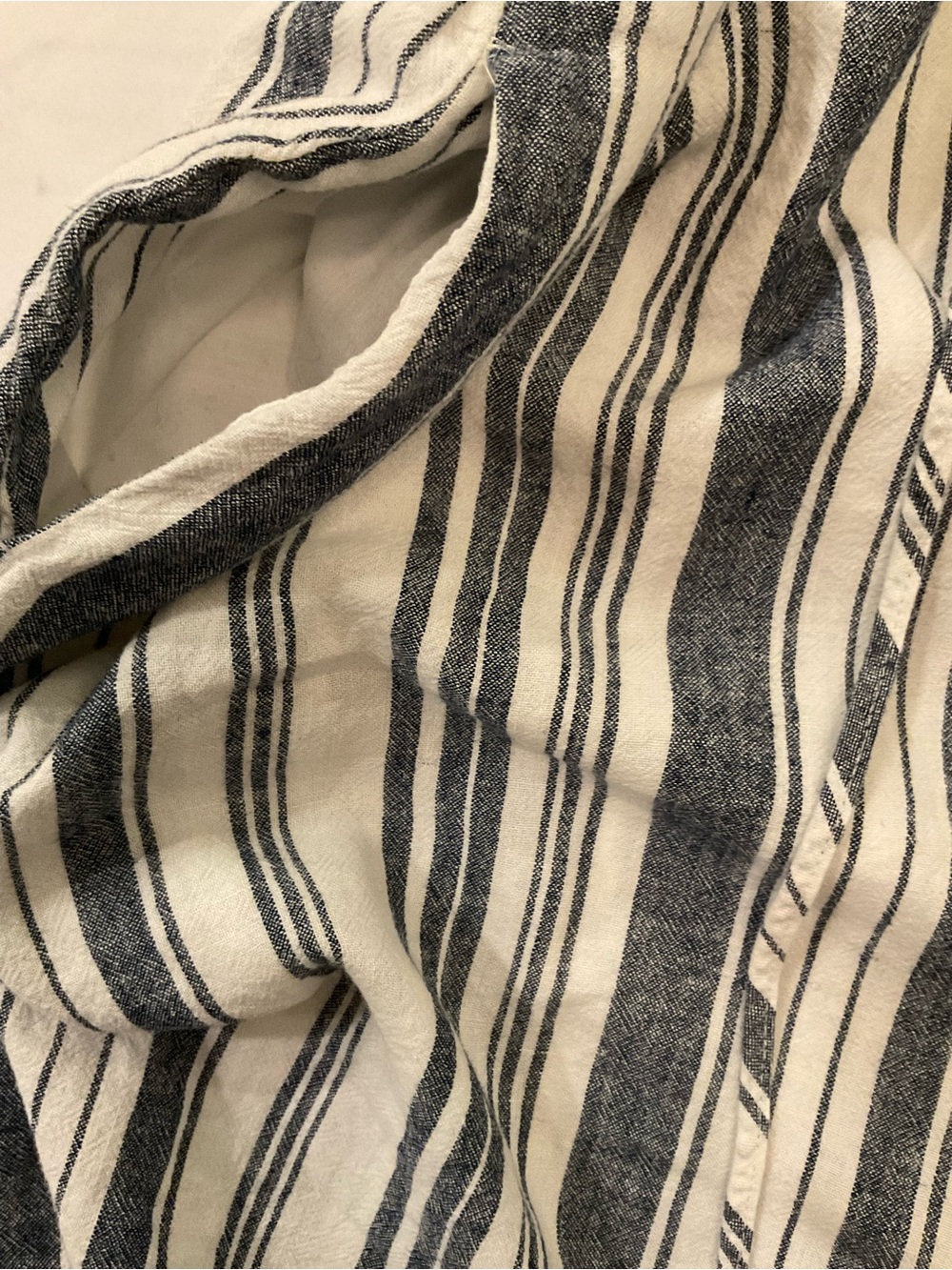 Time and Tru Striped V-Neck Tie-Waist Midi Dress - Picture 3 of 4